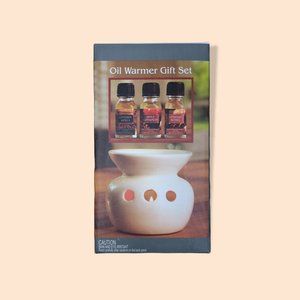 Holiday Oil Warmer Gift Set With Essential Fragrance Oils